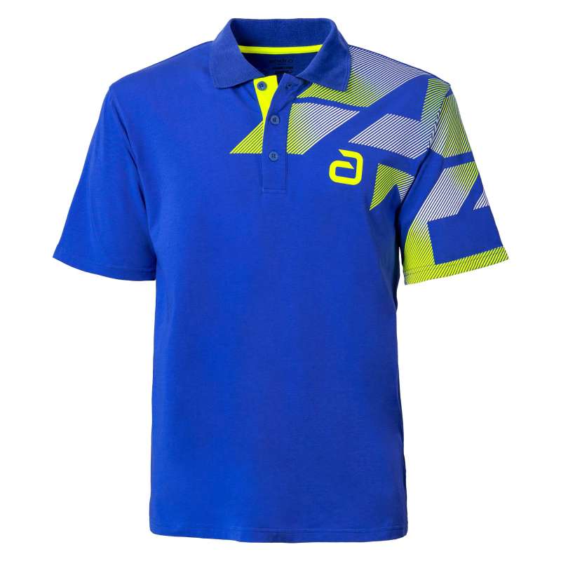 andro Shirt Benzon Baumwolle blau/gelb
