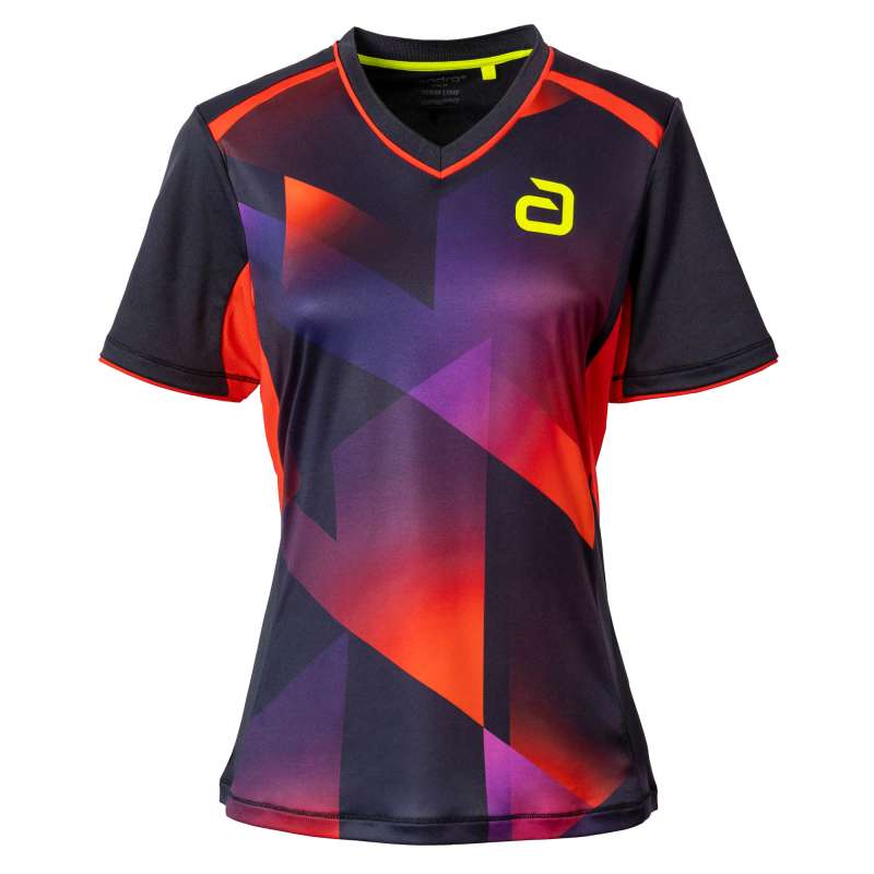 andro Shirt Lanton Women schwarz/rot